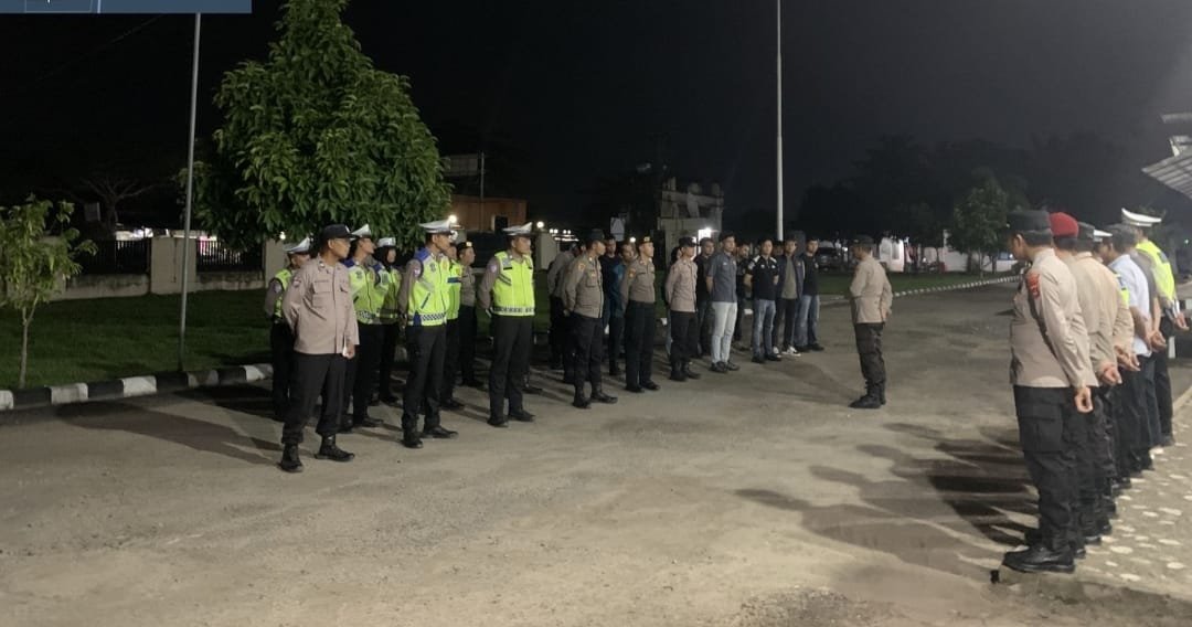 Tim Siaga Kompi Regu II Polres Mesuji Melakukan Patroli KRYD Serta Razia Kendaraan